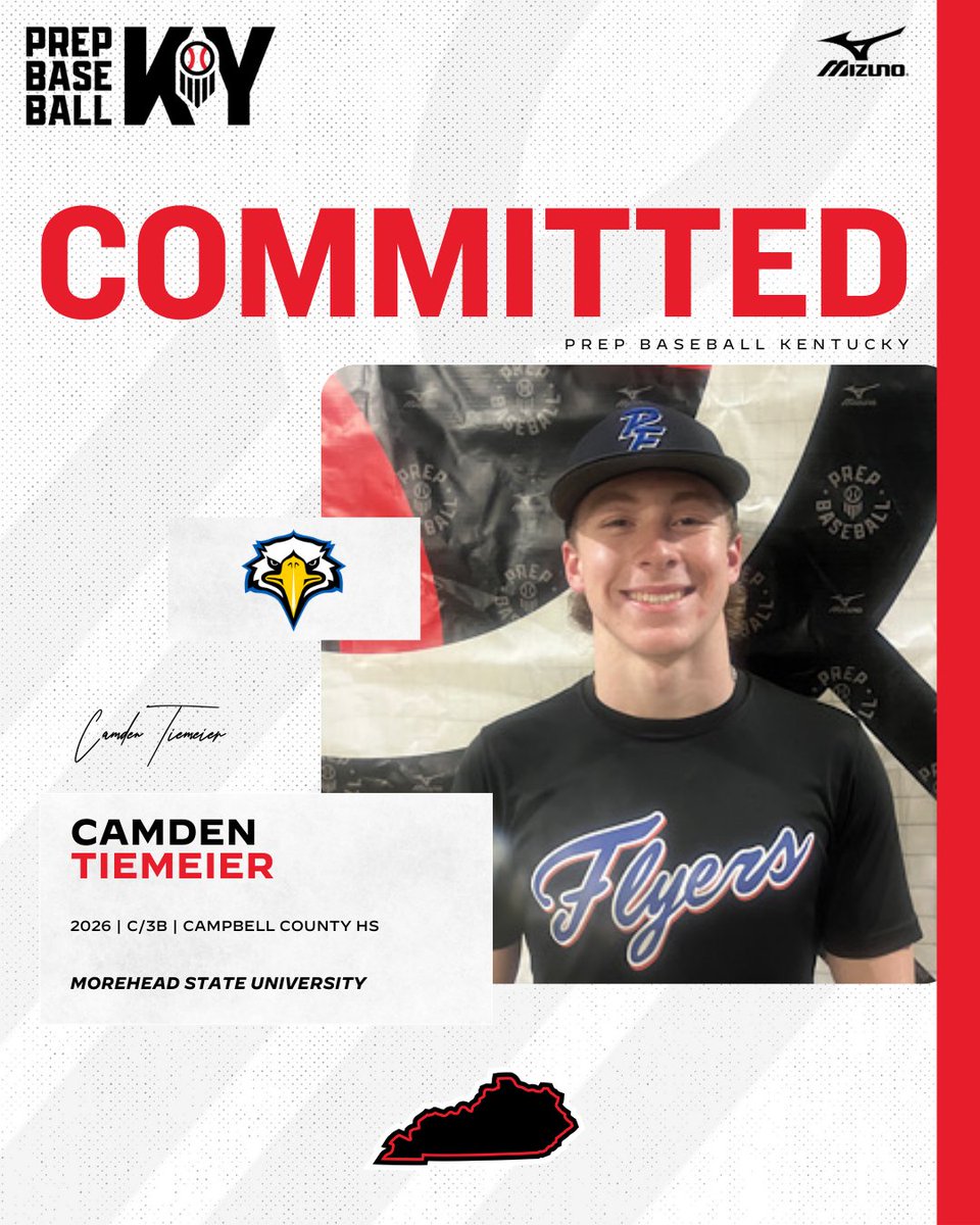 PrepbaseballKY's tweet image. 🖋️ KY COMMITMENT WATCH 🖋️

'26 C/3B Camden Tiemeier (@CamelsBaseball) commits to Morehead State University!💪

👤 &amp;gt;&amp;gt; loom.ly/LGx_h_4 || @TiemeierCamden

@prepbaseball || @MSUEaglesBsball