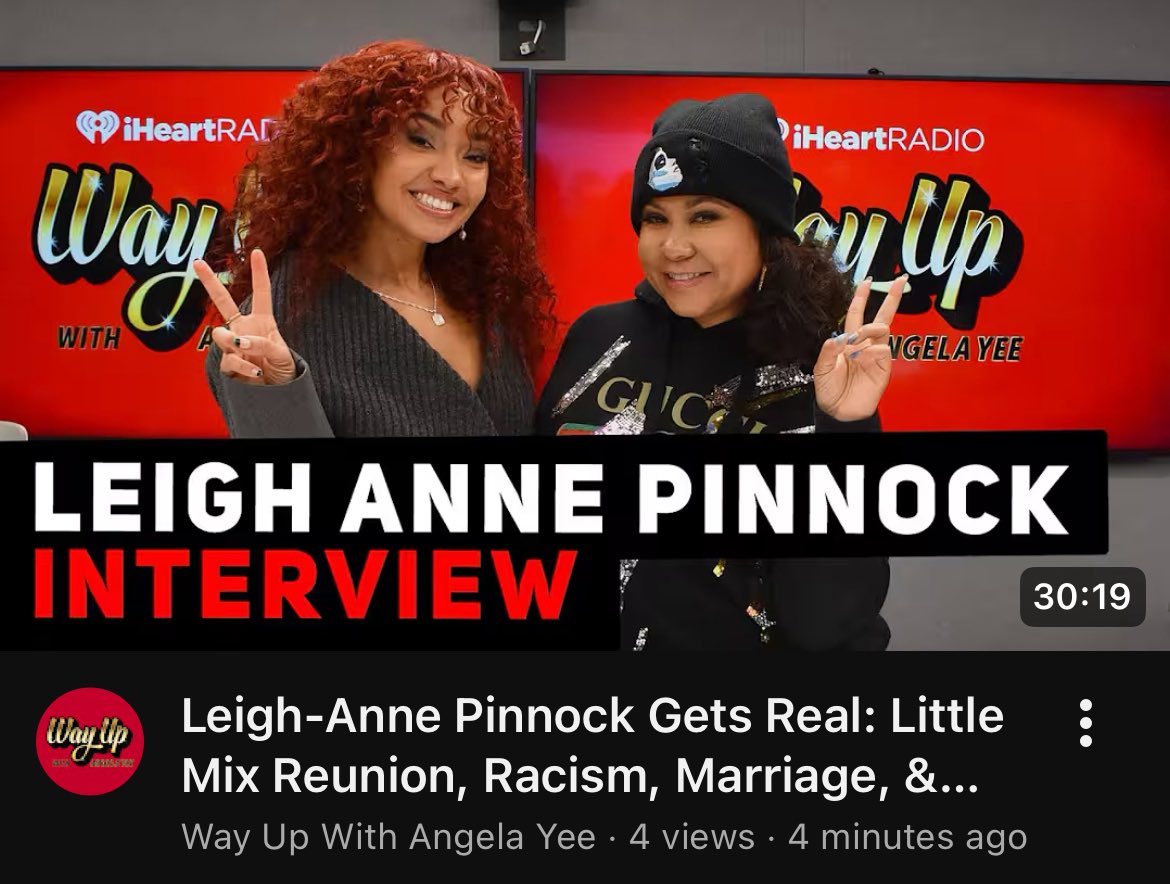 jxdepinnock's tweet image. the first of many american promo interviews for leigh-anne’s album is out!!

this one’s from iheart radio’s “way up” show and you can watch it here:
youtu.be/fbBehMPPPGk?si…