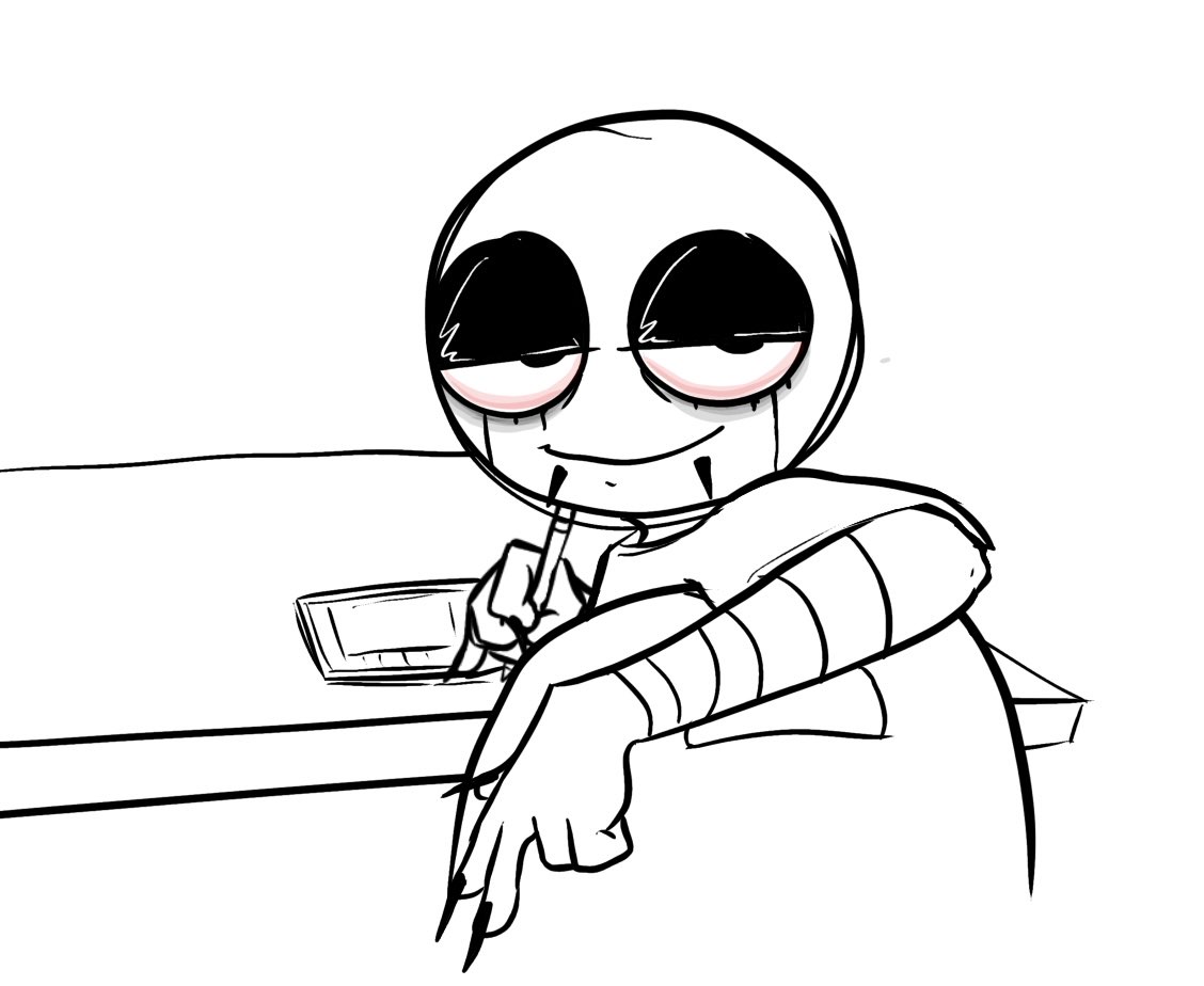 hellfyry's tweet image. forcing myself to draw something that's giving me that intense anxiety in my chest and making me shake but i lowkey want to do it anyway so i keep going cus yolo