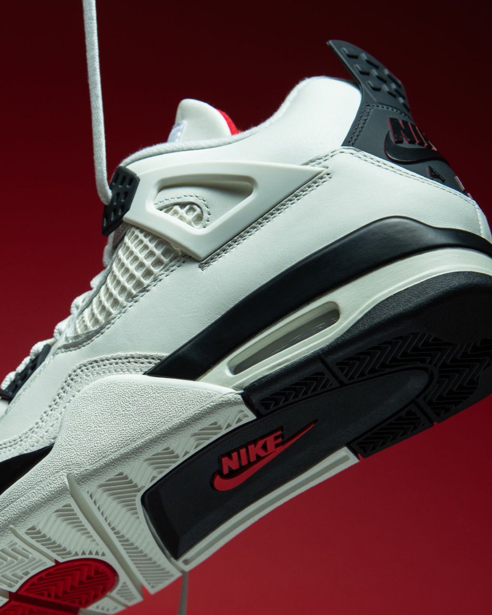 footlocker's tweet image. Built on history. Designed for now. 

The Air Jordan Retro 4 “Flight Club” delivers Jumpman heritage in a clean, modern finish. Get it now in-store and online at Foot Locker.