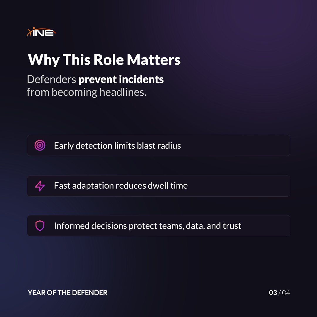 SecurityTube's tweet photo. Defense is not passive. It is anticipation and action. If you stand between risk and impact every day, this is your year π
Modern defenders read signals, adapt fast, and shape real security.
Step forward π https://t.co/5t5f4FcXmz
#YearOfTheDefender #CyberDefense https://t.co/Kbg5Hvczew