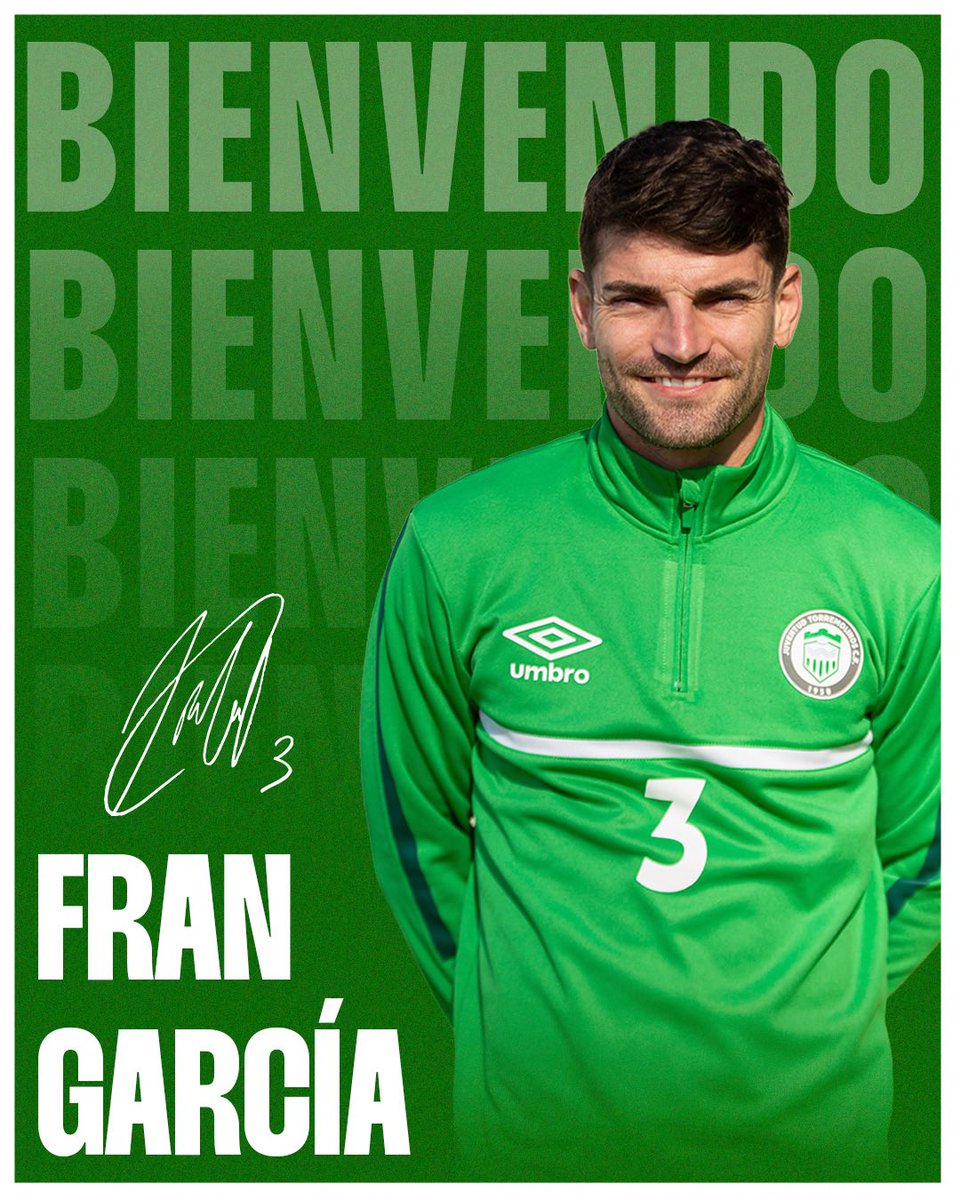 JTorremolinosCF's tweet photo. ✍️ 𝐅𝐈𝐂𝐇𝐀𝐉𝐄 | Fran García, nuevo jugador del Juventud Torremolinos

🔗: https://t.co/egR6kKItO0 

¡Bienvenido a tu nueva casa! 🤍💚 https://t.co/2kl1CnJVvi
