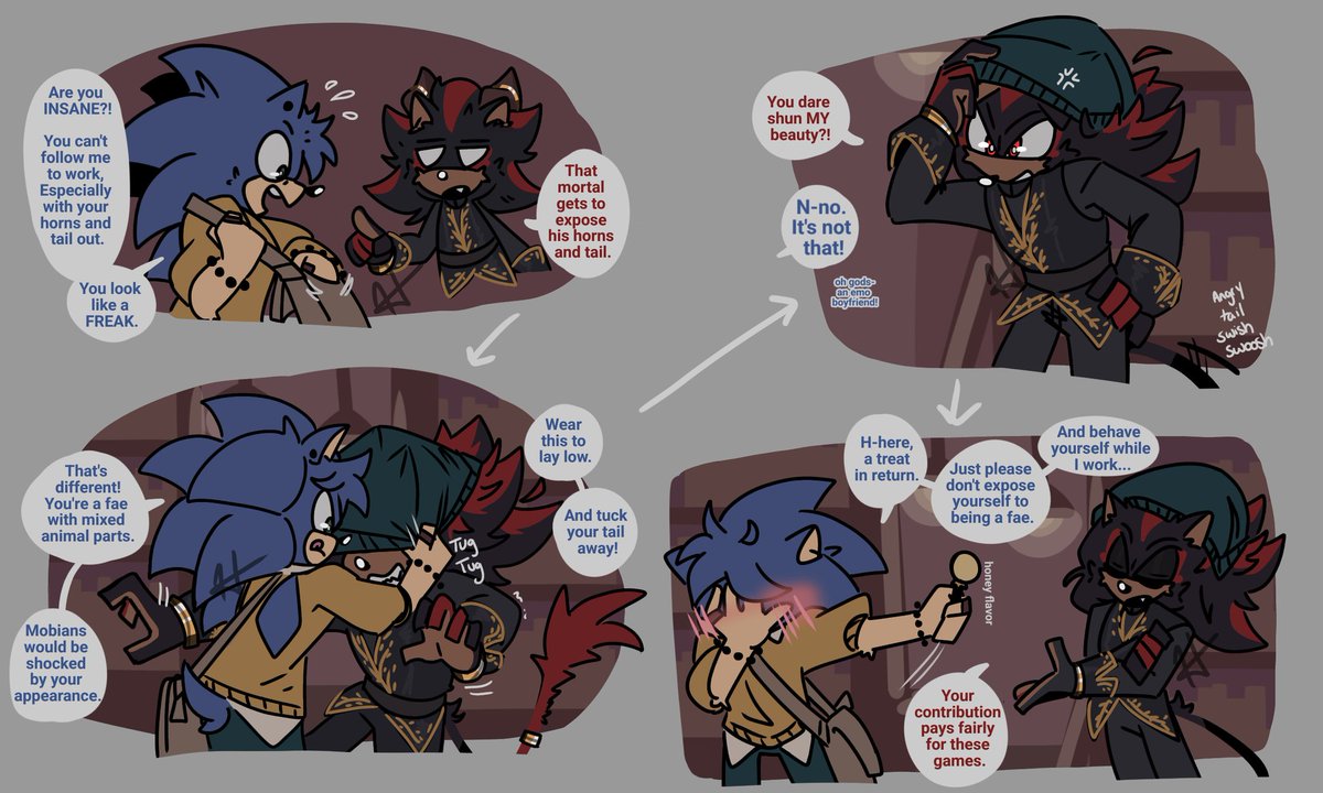 The Bookstore
Part 1

#HedgeWitchAU #sonadow