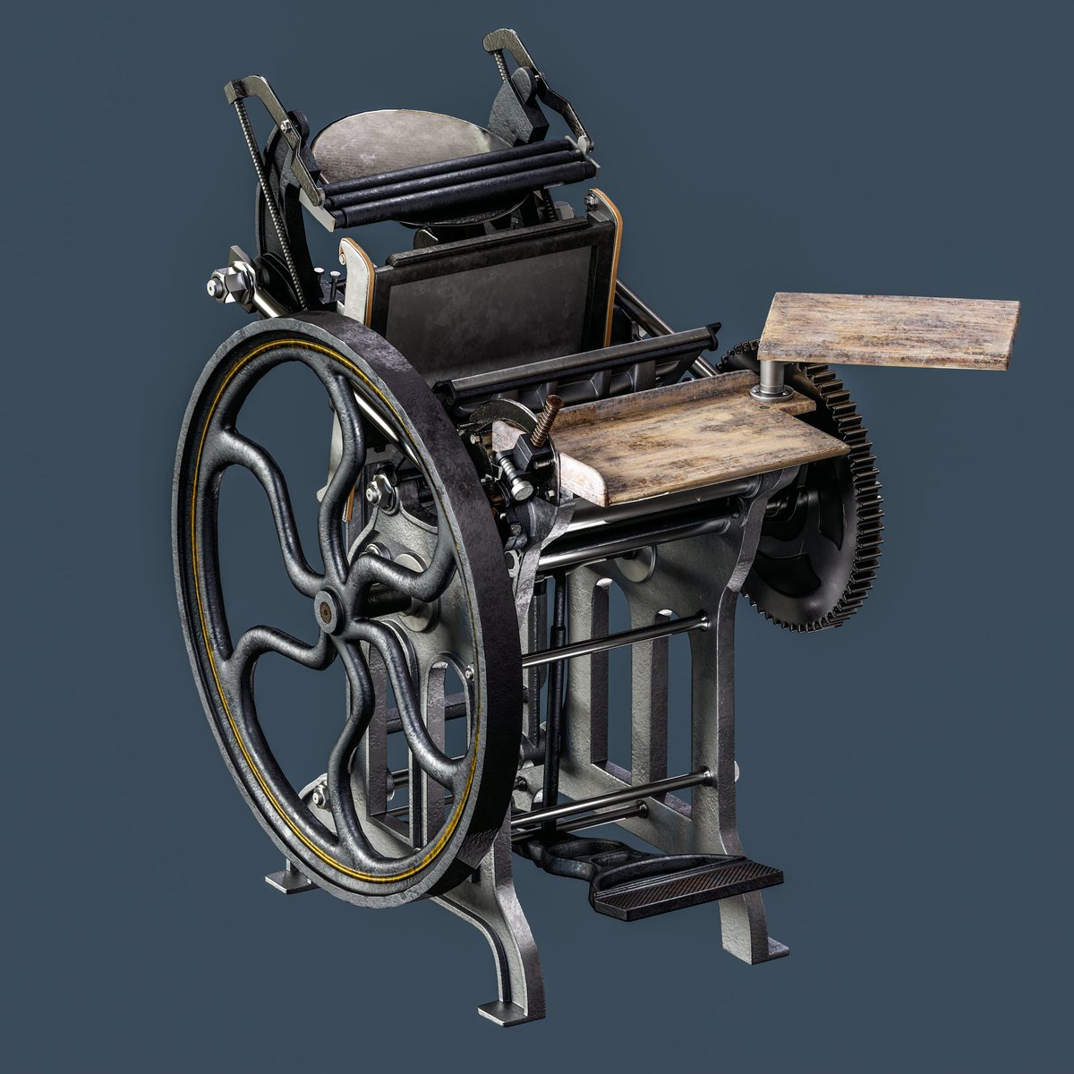 I think I'm winning a little? 😅 

Some of the ref has a painted finish and some are bare metal so I think I might do some paint layers just to add some more interesting details

#gamedev #gameart