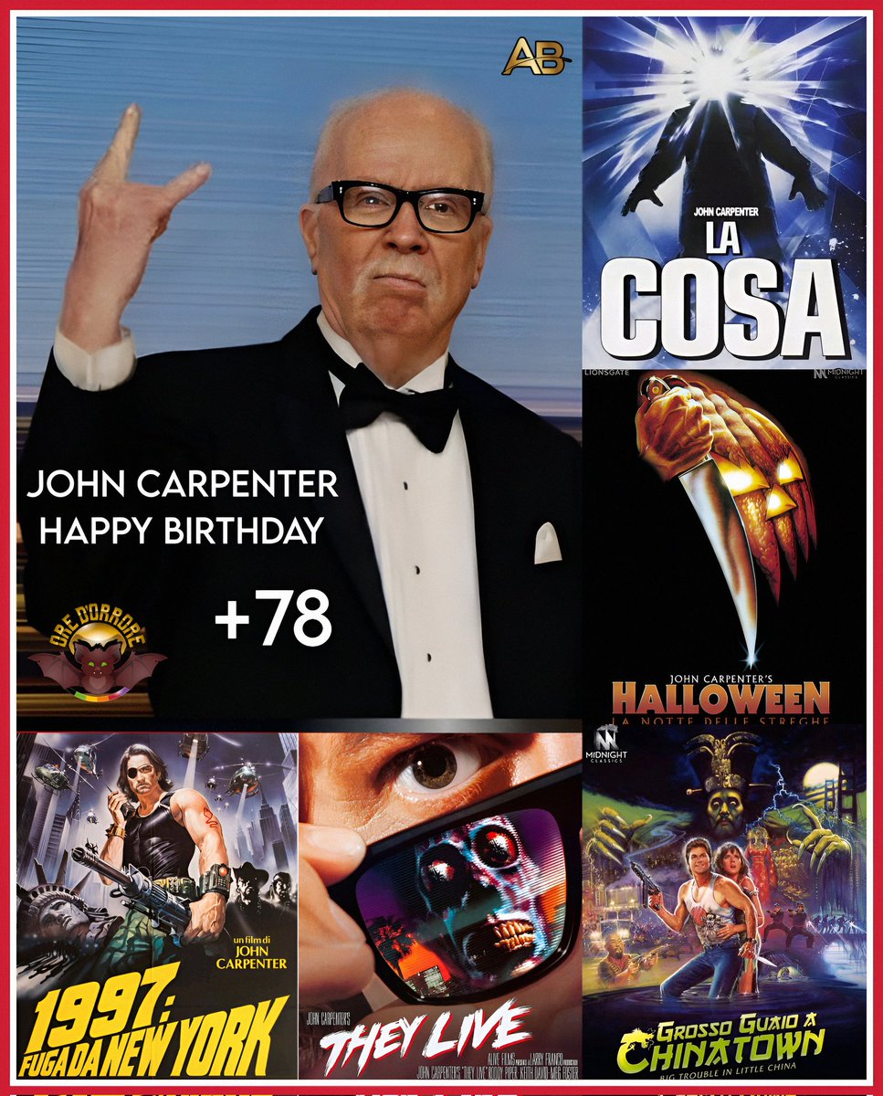 oredorrore's tweet photo. #orehorrorshow
JOHN CARPENTER 
Buon Compleanno al Maestro del cinema horror‼️🖤🦇

Creato da @Andreaberve
​
​#horrorr #johncarpenter #happybirthday #horrgeek #horrorcollector #horrorfans #horrorfansforlife🖤🖤 #horrorartwork #horrornight #horrorgram #horrorobsessed https://t.co/DLMxbDSEy3