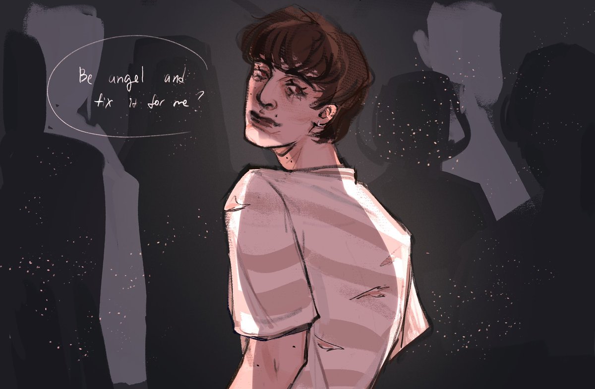 JULJWOO's tweet image. looks like I bit you. 🥩🩸

we all have a hunger (tell me what you need) #byler #StrangerThings5