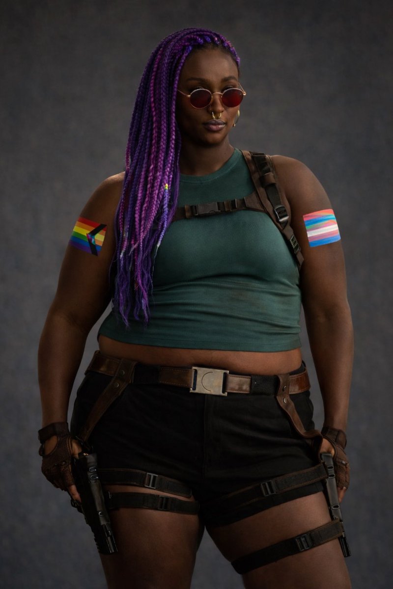 SaP011's tweet image. Lara Croft if Kamala won