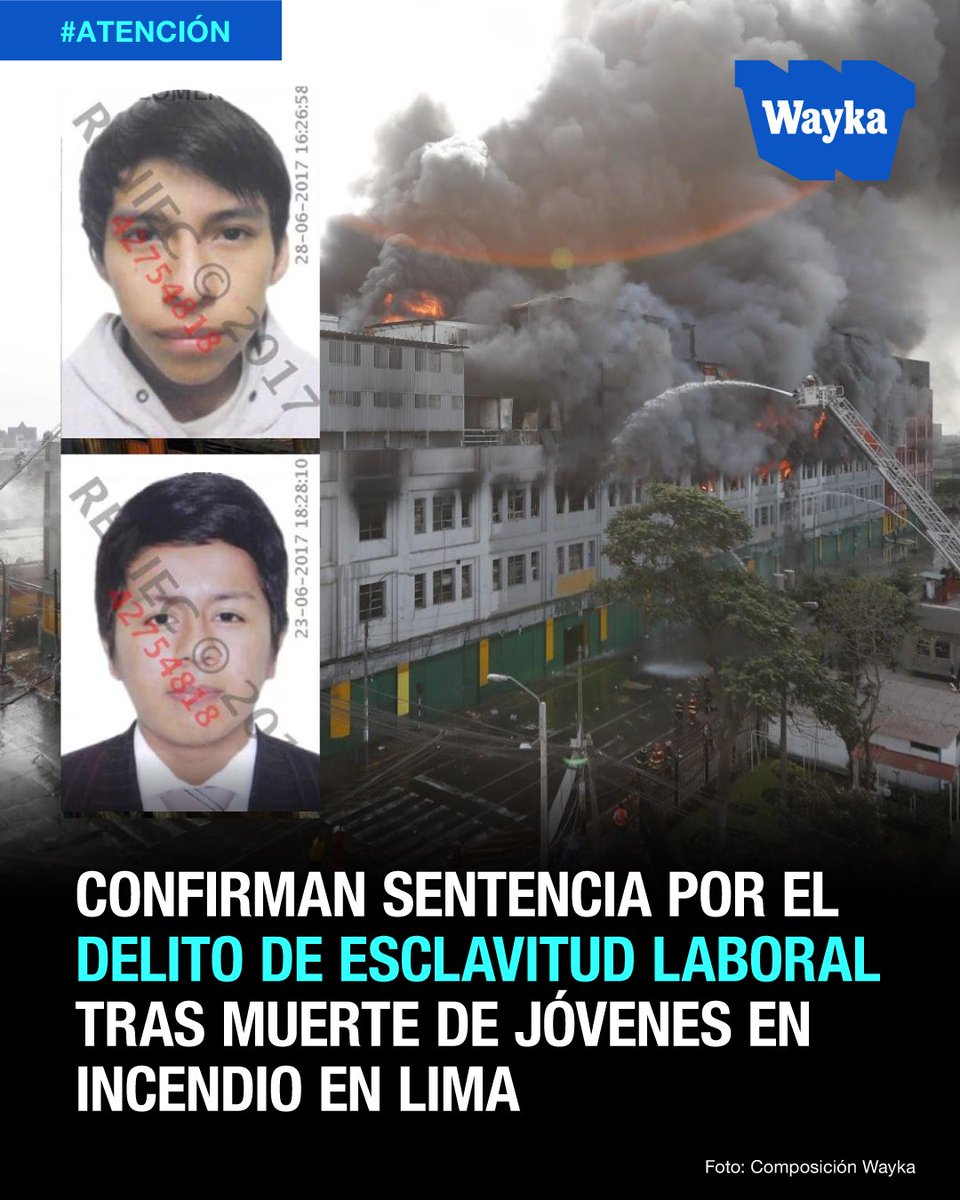 WaykaPeru's tweet image. 📌Jóvenes fueron encerrados en un contenedor para trabajar. Por este caso, el Poder Judicial, en segunda instancia, confirmó la sentencia por trata de personas agravada con fines de explotación laboral y esclavitud en agravio de dos jóvenes víctimas quienes murieron en un…