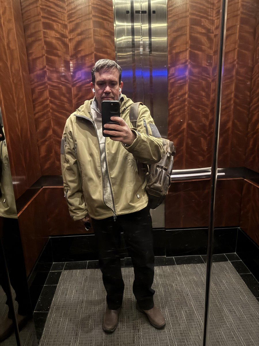 Fully clothed so no one will say Hi.  😂😎😂