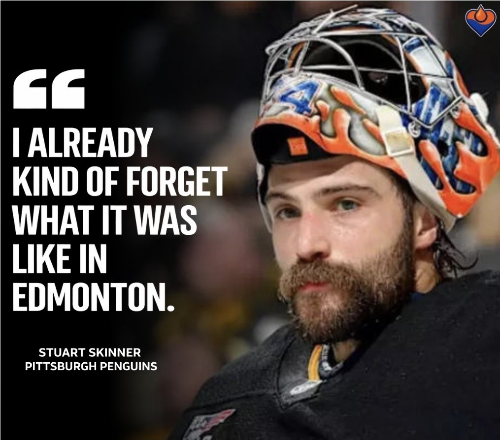 Penguins goalie Stuart Skinner said in a recent interview that it feels great to be in Pittsburgh. 

Just one month after the trade, he admits he is already forgetting Edmonton.

#EdmontonOilers #Oilers #YEG #NHL #LetsGoOilers