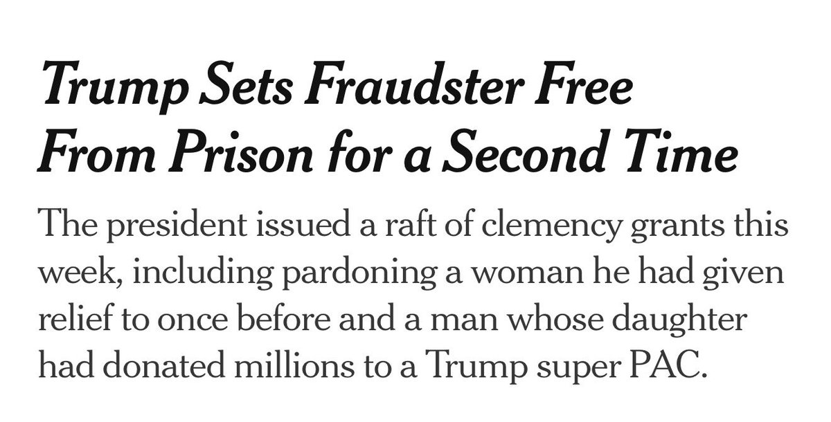 TheMaineWonk's tweet image. Literally becoming a daily occurrence in this corrupt administration. 

🎁 Article: nytimes.com/2026/01/16/us/…