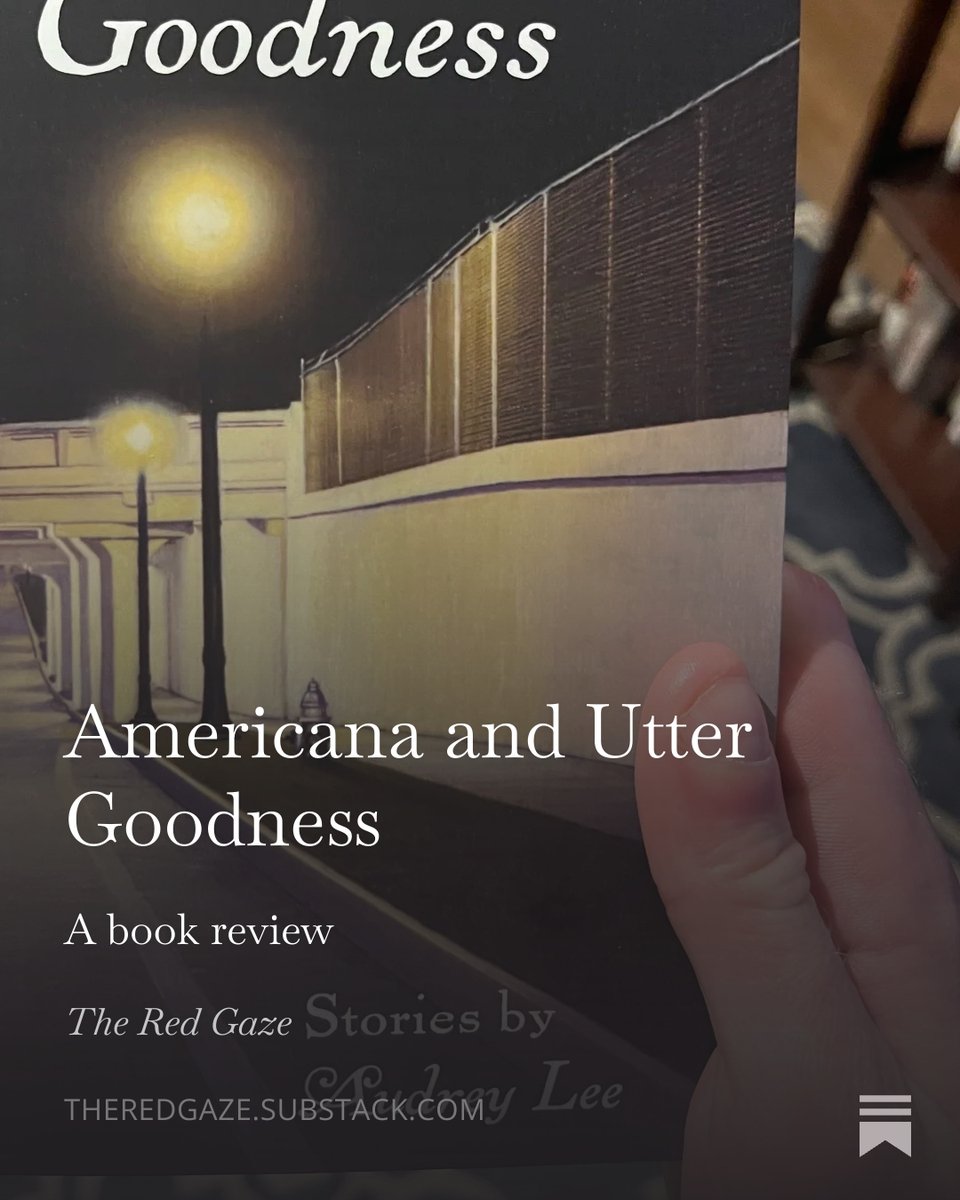 Fl0atingSign's tweet image. New Substack article!! It's my first review of a single work, Audrey Lee's collection Utter Goodness.