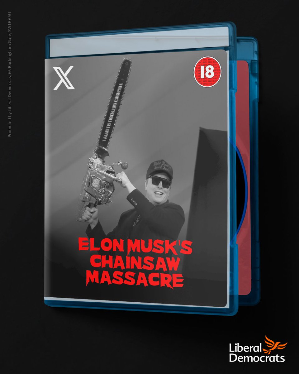 We have age ratings for films to protect children from violence and other harmful content. Why not do the same with social media websites?
 
Our policy would keep the internet open and keep children safe from Elon’s Chainsaw Massacre.