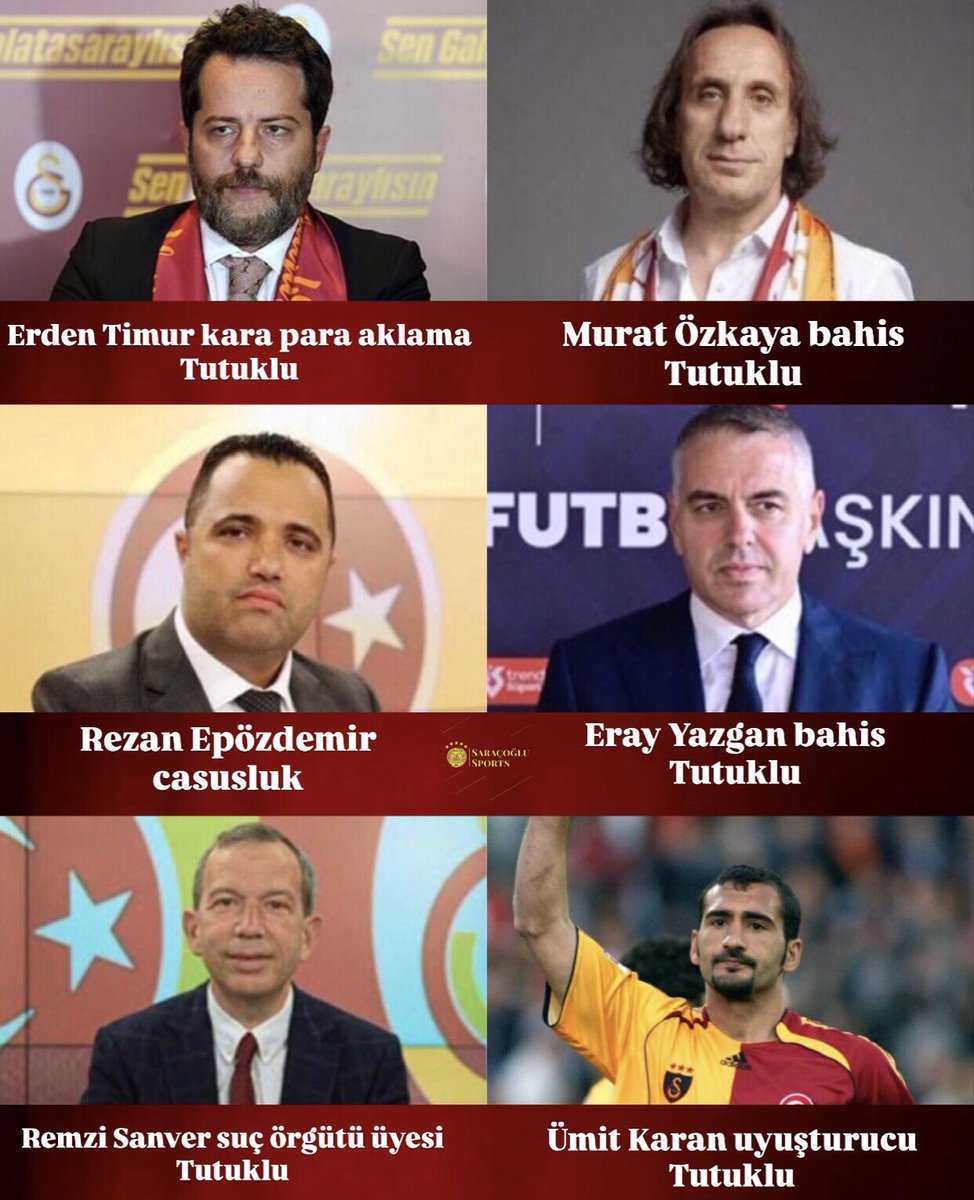 SaracogluSports's tweet image. Suçluların hepsinin ortak bir noktası var:

"Galatasaraylı olmaları😂"