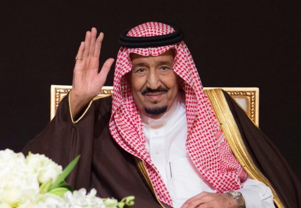 اللهم احفظ والدنا وملكنا خادم الحرمين الشريفين سلمان بن عبدالعزيز ومتعه بالصحة والعافية يا رب العالمين.
 #حفظك_الله_يا_ملكنا