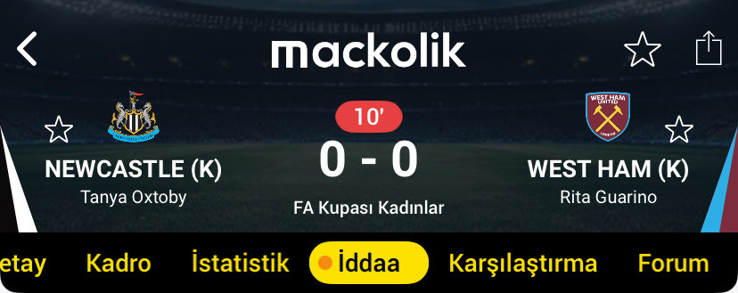 Canderlervip's tweet image. Canlı Bahis

İlk yarı 0.5 Üst 1.47 oran
İlk yarı dep 0.5 Üst 2.00 oran