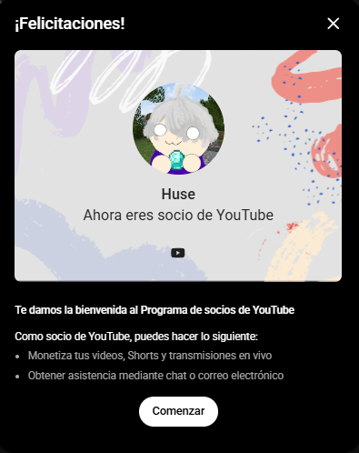 me levante con esta gran noticia, ese pequeño niño con el sueño de ser youtuber que tenia 12 años finalmente lo consiguió.... muchas gracias por todos los que me han dado su apoyo, ahora a seguir subiendo videos