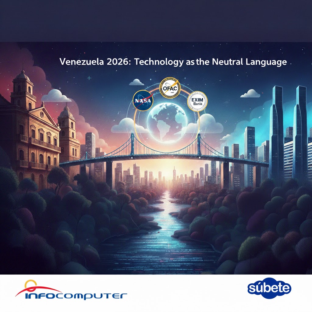 Infocomputer_us's tweet photo. Venezuela 2026: Technology as the Neutral Language. 🇻🇪🚀 At Infocomputer, we are architecting the bridge between local potential and global standards.
✅ OFAC Compliance (In Progress) ✅ NASA JPL EESS Integration ✅ Strategic Financing with EXIM Bank
The future isn't waited for.. https://t.co/pwOAvz2Ze3