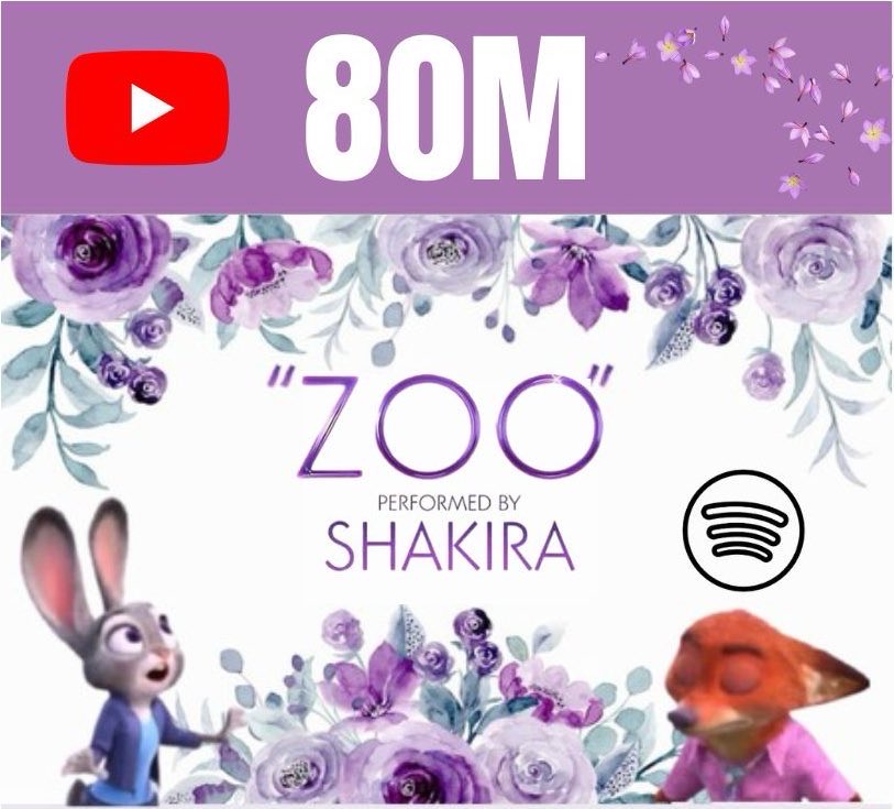 ‘Zoo’ by Shakira superó 80M de visitas y se ubica en el top 10 de videos más vistos diariamente a nivel mundial.