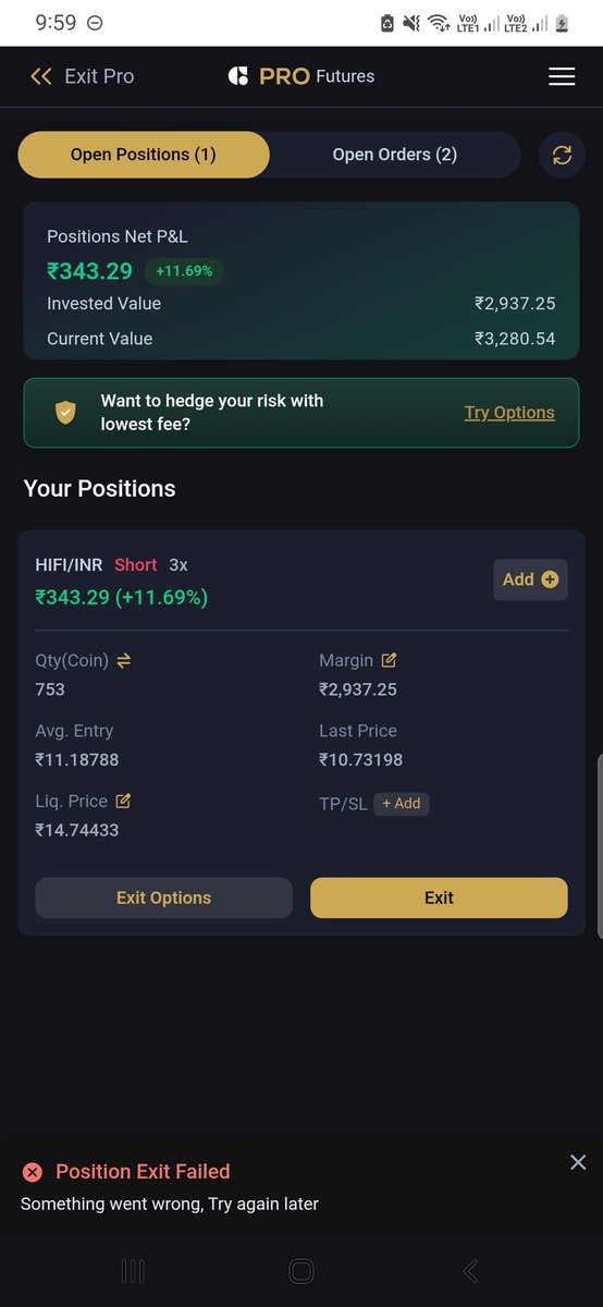 MadOverMoviez's tweet photo. @CoinSwitch wtf is happening in your app?? Cx care are of no f**king use!! https://t.co/0N3mf0KcRx