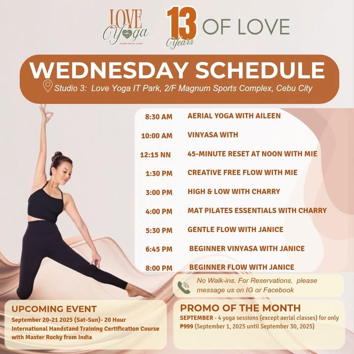 janicenitnit's tweet image. Join me WED 5.30PM Gentle Flow, 6.45PM Beginner Vinyasa, 8PM Beginners Flow classes 💮 Love YOGA WORLD 🧘‍♀️🧘🧘‍♂️ Visit, like, &amp;amp; follow the page. To register, click the link. 👇Love &amp;amp; gratitude. ❤️🌻 Namaste. 🙏🍃 #gentleflow #beginnersflow #beginnersvinyasa 
instagram.com/p/DOqIe2Njx2A/…