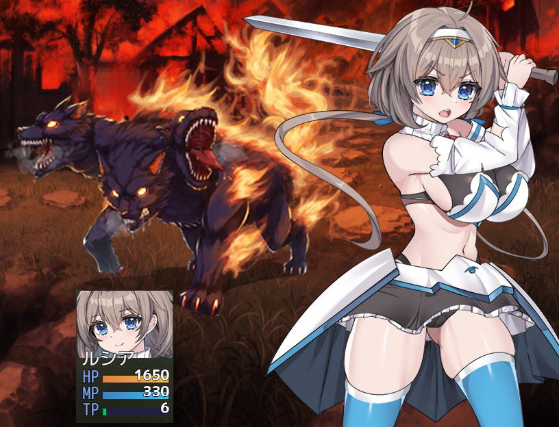 #プレミアムツクールデー
剣と魔法のNTRPG『ドラゴンディア』🔥🐉
ヒヨコになった王子の呪いを解くべく、おてんば騎士のルシアが世界を巡る!
その過程でエッチなことがあったり、なかったり。
ただいま鋭意制作ちゅ!😆 