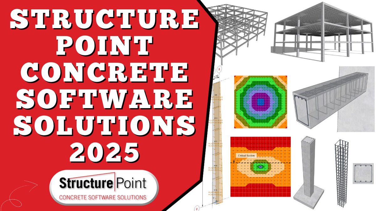 sscscv's tweet image. 🏗️ StructurePoint Concrete Software Solutions 2025
▶️ YouTube: youtu.be/kuSUy09TGgE
#StructurePoint2025 #ConcreteDesign #StructuralEngineeringSoftware #ReinforcedConcrete #CivilEngineeringTools #FoundationDesign #StructuralAnalysis #StructurePoint #ConcreteEngineering #RCC