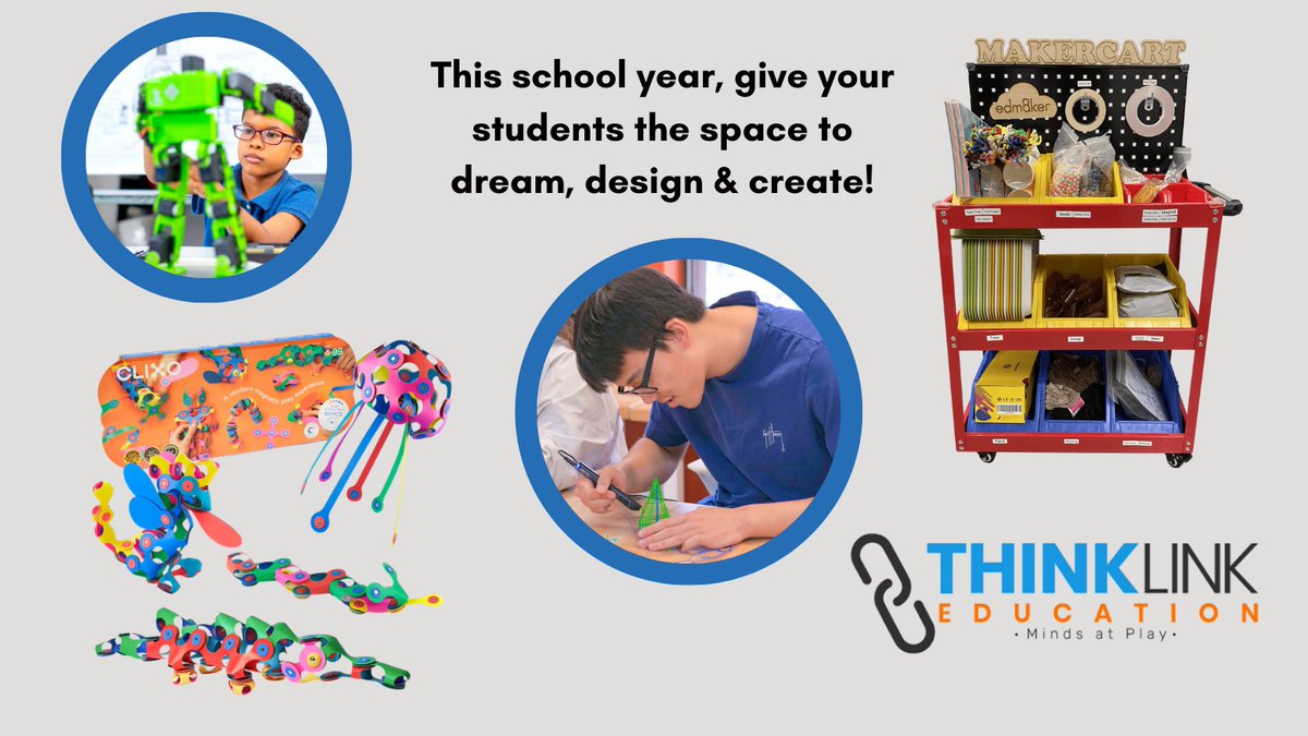 Aimee Ashcraft (@aimee_ashcraft) on Twitter photo <a href="/thinklinkedu/">Think Link Education</a> This school year, give students the space to dream, design & create! 🌟
Hands-on STEM + makerspace tools = future-ready learners. 🚀
#STEM #STEAM #Makerspace #ThinkLinkEducation <a href="/thinklinkedu/">Think Link Education</a> This school year, give students the space to dream, design & create! 🌟
Hands-on STEM + makerspace tools = future-ready learners. 🚀
#STEM #STEAM #Makerspace #ThinkLinkEducation