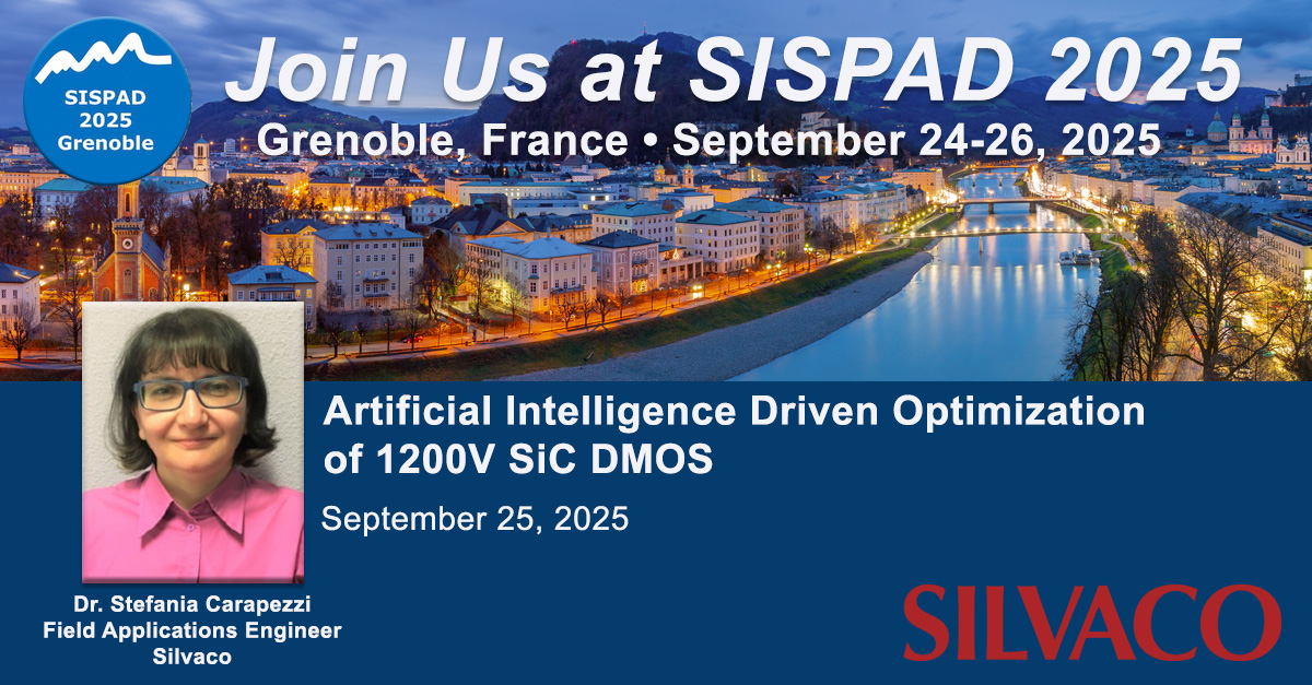 SilvacoGroup's tweet image. Silvaco is proud to announce that Dr. Stefania Carapezzi will deliver a technical talk  at SISPAD 2025 in Grenoble, France.
🔗 Learn more about SISPAD 2025: sispad2025.inviteo.fr
#SISPAD2025 #SISPAD #Silvaco #Semiconductors #powerelectronics #TCAD #DigitalTwins #AI #Innovation