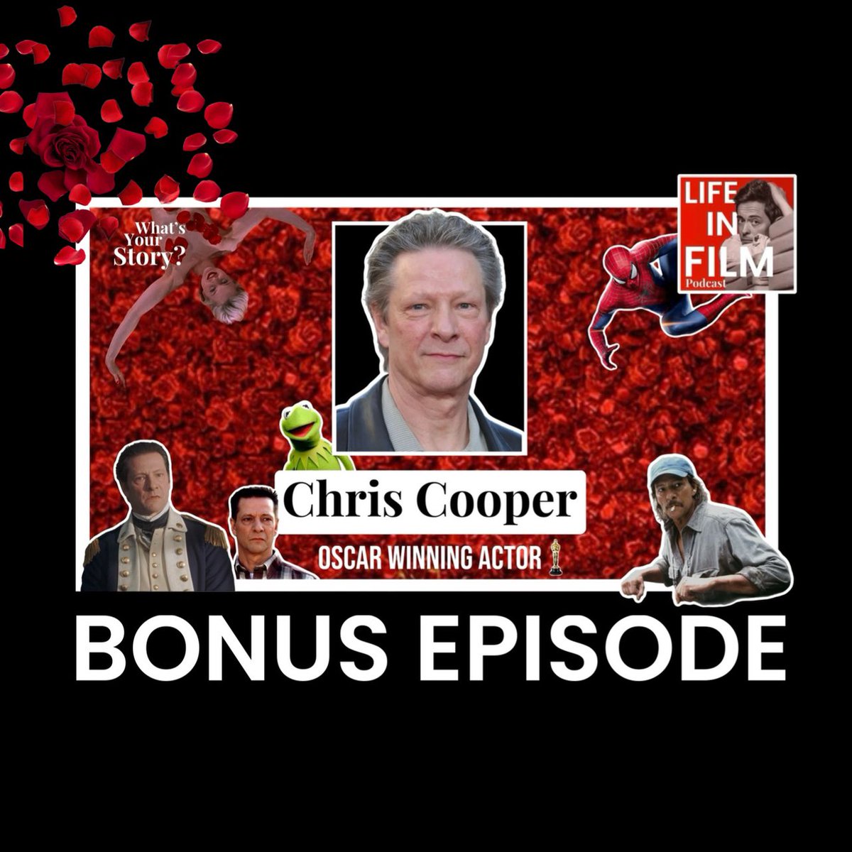 LIFE IN FILM Podcast with Chris Cooper?

Chris didn’t get his first on screen roll until he was  35, now he’s an Oscar winning actor known for an American beauty, Adaptation and the Bourne identity.

Join us as we ask Chris Cooper, what’s your story?

youtu.be/VaLYrYMGYI4?si…