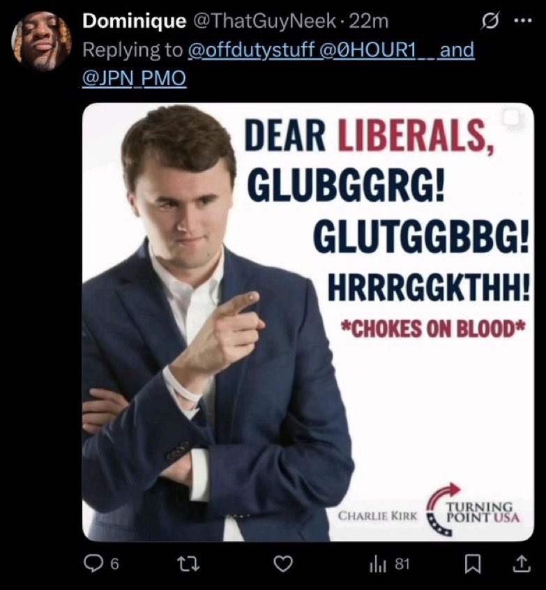 Anc_Aesthetics's tweet photo. Meet Dominique Neely a radical far left extremist and black supremacist who posted two vile memes celebrating Charlie’s death.

Dominique (woman’s name btw) serves in the US Army Reserves.

We simply cannot have violent extremists like this in the US Military.

@SecWar @USArmy https://t.co/FTmUk9PD4p