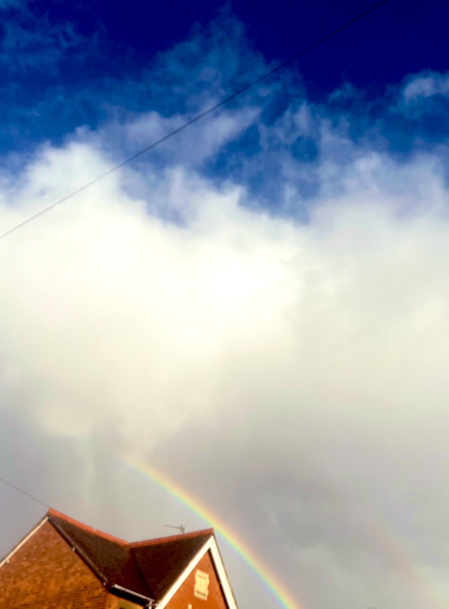 Pretty partial rainbow. 🌈 #NatureLover
