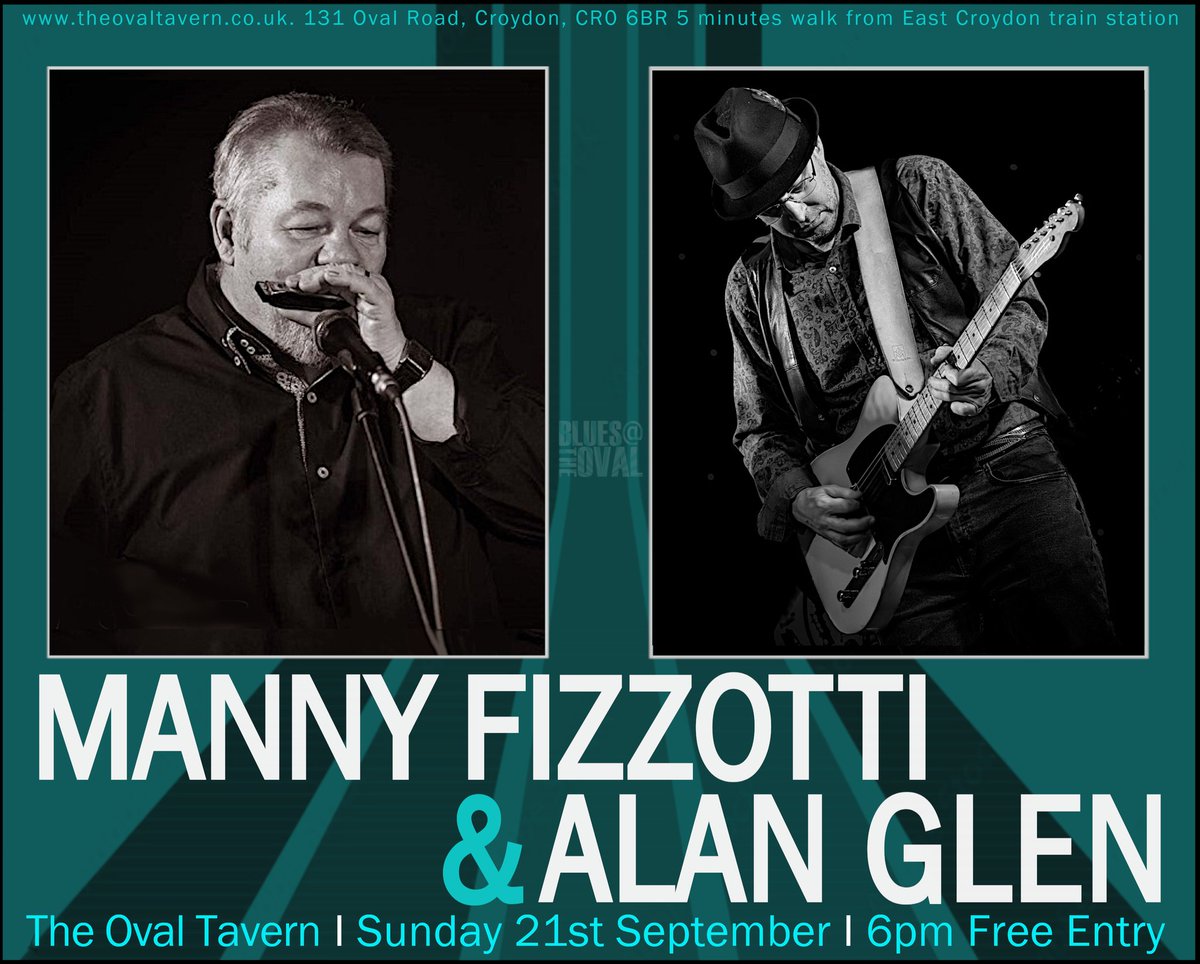 Next up - Manny Fizzotti &amp; Alan Glen #croydon #bluesmusic