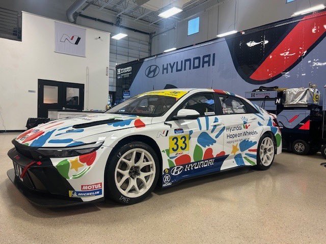 This weekend in Indy we are running a special Hyundai <a href="/hopeonwheels/">Hope On Wheels</a> livery on the #33 Elantra N TCR to bring awareness to pediatric cancer. Let’s lead some laps and raise some money💪