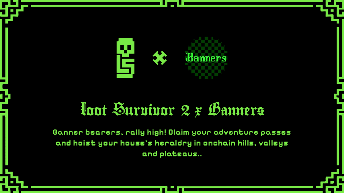 LootSurvivor's tweet photo. @BannersNft https://t.co/x9FCH6wp3q