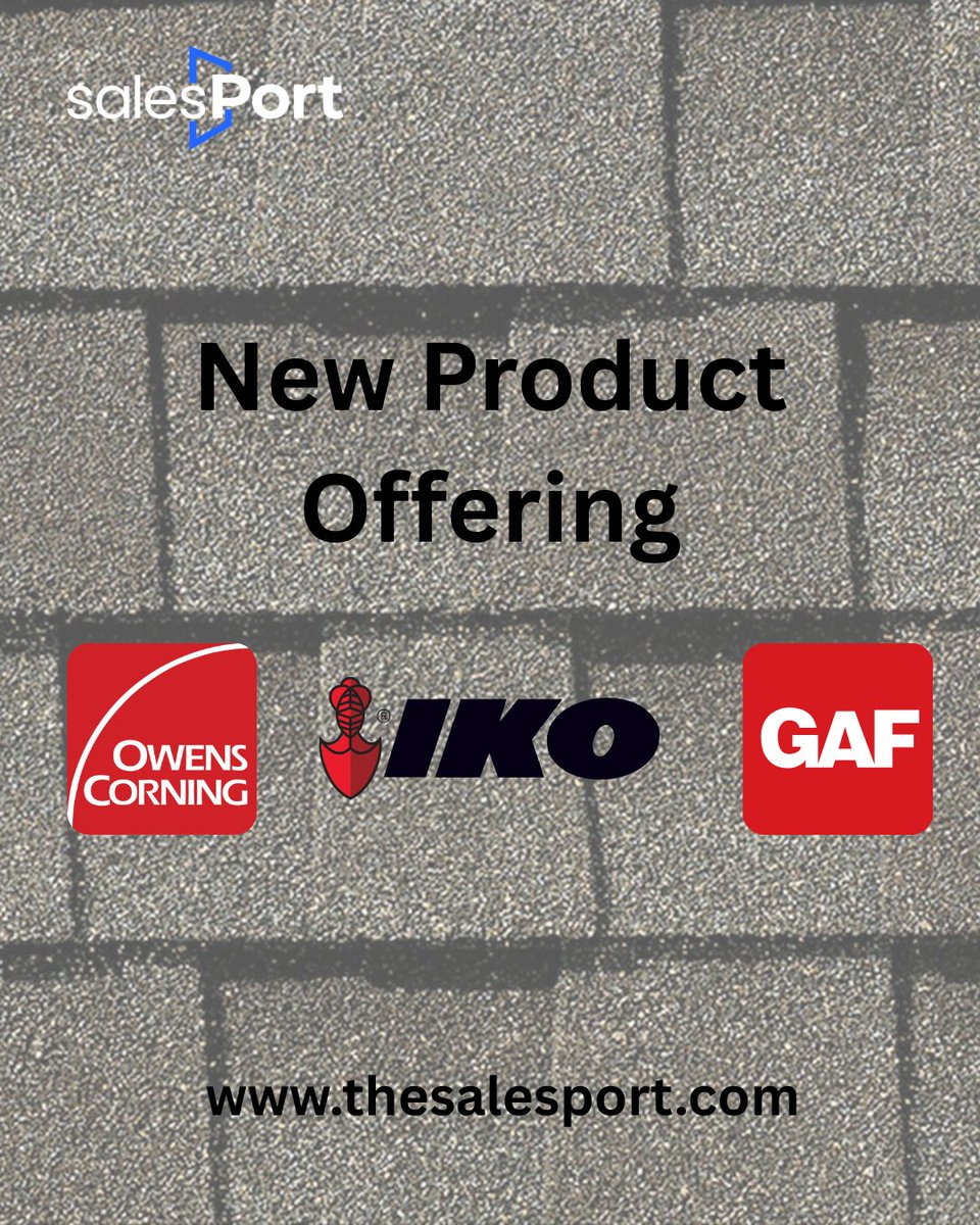 🏠 New roofing products just dropped!
Now offering Owens Corning, GAF, and IKO – trusted by contractors nationwide.
⚡ Fast shipping
💰 Competitive pricing
🔨 Built for durability

👉 Shop now: thesalesport.com
#Roofing #Contractors #BuildingMaterials