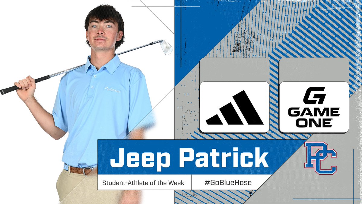 Congrats to our <a href="/adidas/">adidas</a> / <a href="/GameOne_USA/">Game One</a> Student-Athlete of the Week, Jeep Patrick! ⛳️ 

📰 -  tinyurl.com/3zzj8ubz

#GoBlueHose