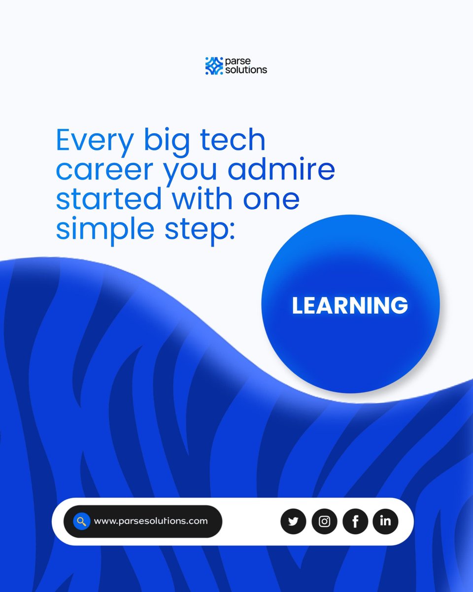 ParseSolutions's tweet image. Big names in tech all started somewhere. This is your somewhere. 
Take the step!🚶🏼‍♀️💙🧑🏽‍💻
Learn more at parsesolutions.com 
.
.
.
.
.

#parsesolutions #tech #projectmanagement