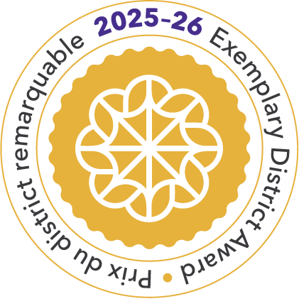 Le leadership local concrétise notre mission. 

Nous sommes fiers de souligner le travail du District 26 Kenora,  42 Mainland BC et  28 Durham en leur décernant le Prix du district remarquable  pour le service dans leurs communauté 

rtoero.ca/fr/leadership-…