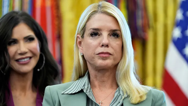 FoxNews's tweet photo. "For far too long, we’ve watched the radical left normalize threats, call for assassinations, and cheer on political violence. That era is over."

Attorney General Pam Bondi vowed to crack down on threats of violence in the wake of Charlie Kirk's assassination. https://t.co/xADZxmc4fY