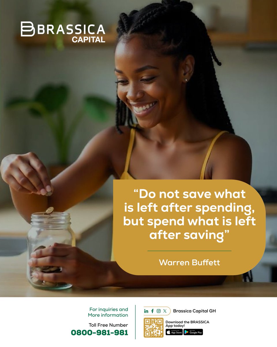 Prioritize your future. Invest first. Brassica makes it possible.

#InvestWithBrassica #SaveToInvest #WealthMindset #BrassicaCapital #FinancialFreedom