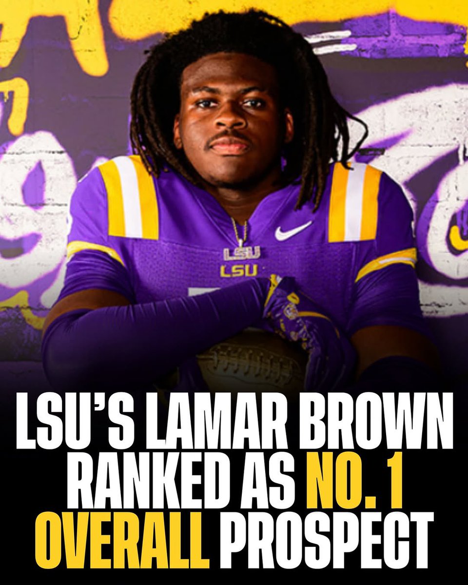 There is a new No. 1 overall prospect on 247sports rankings and it’s LSU’s Lamar Brown 🔥 

(Via 247sports )
