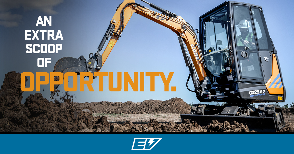 CaseCE's tweet image. We’ve been busting our knuckles to help customers open doors to new opportunities and the all-new CX25EV Electric Mini Excavator is the latest example.  

Learn more at ow.ly/P3vR50WXvSI.

#caseconstruction #miniexcavator #electricvehicle #compactequipment #builder