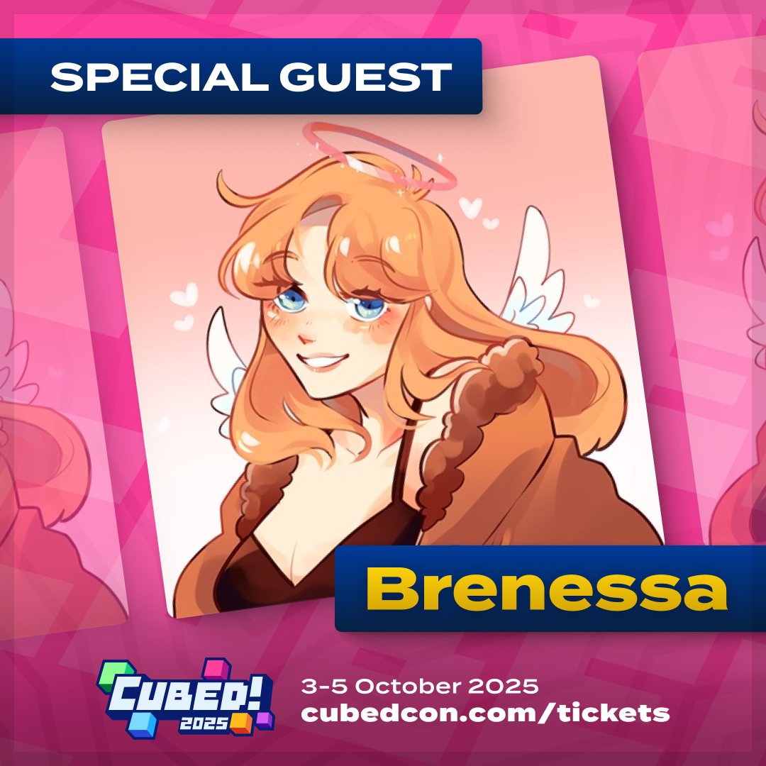 Introducing our latest Special Guest <a href="/ItsBrenessa/">Brenessa🪽</a>!

🎫 Get your ticket for Cubed! 2025: cubedcon.com/tickets

#Cubed2025 #CubedCon #Minecraft #Event #Charity