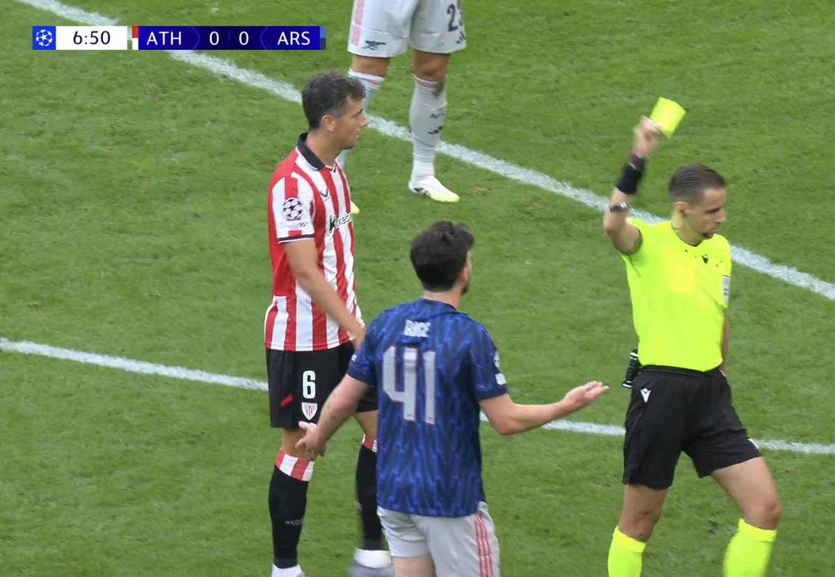 🟨 Yellow card for Declan Rice. Arsenal need to be careful here.
#ATHARS #AFC #Arsenal
