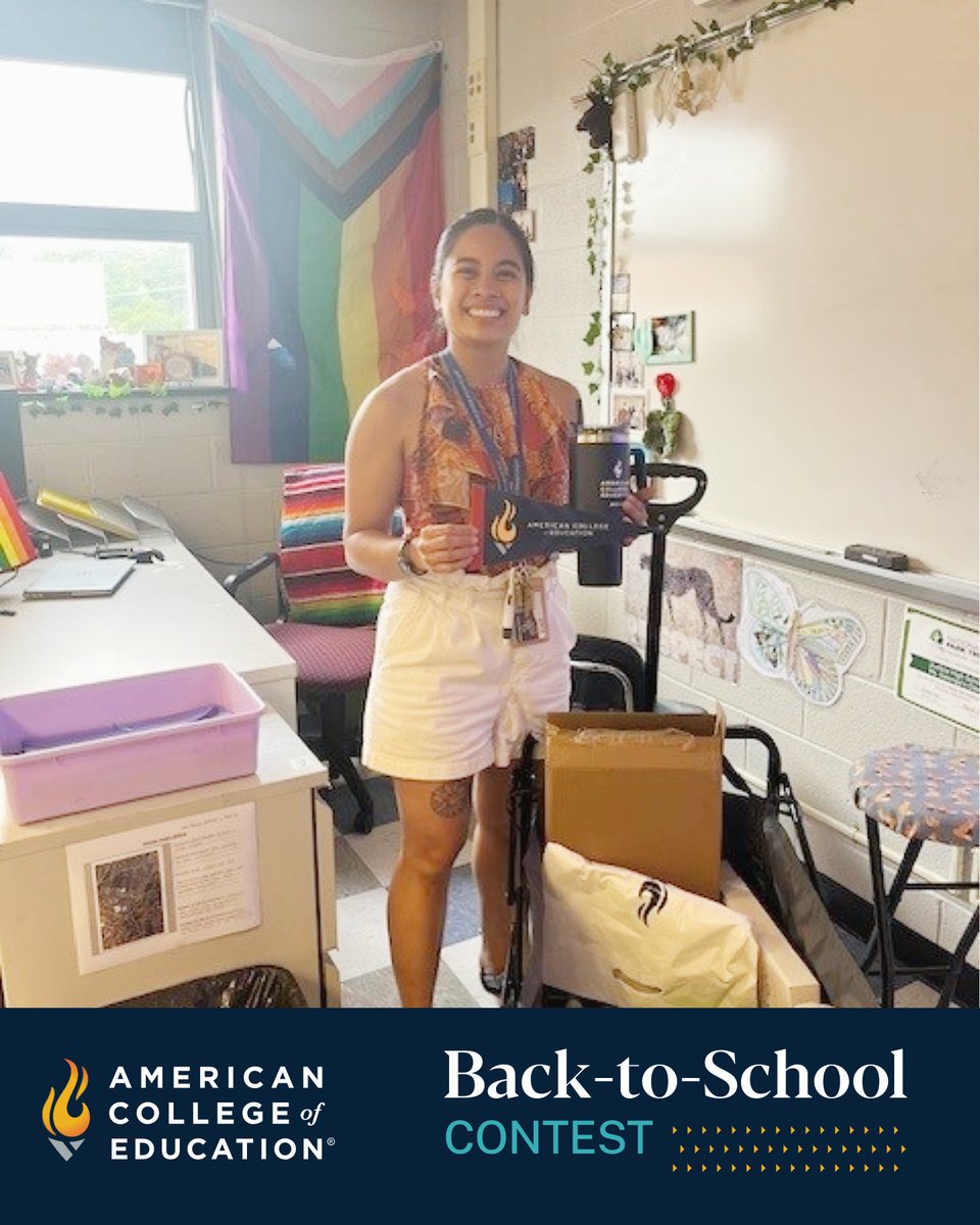 ACEedu's tweet image. We’ve been kicking off the school year by celebrating our alumni! 🎉 

This back-to-school season, our team members visited #ACEAlumni educators across the country with a little surprise to say thank you. 

Morgan Meadows, ACE partner engagement administrator, stopped by Justice…