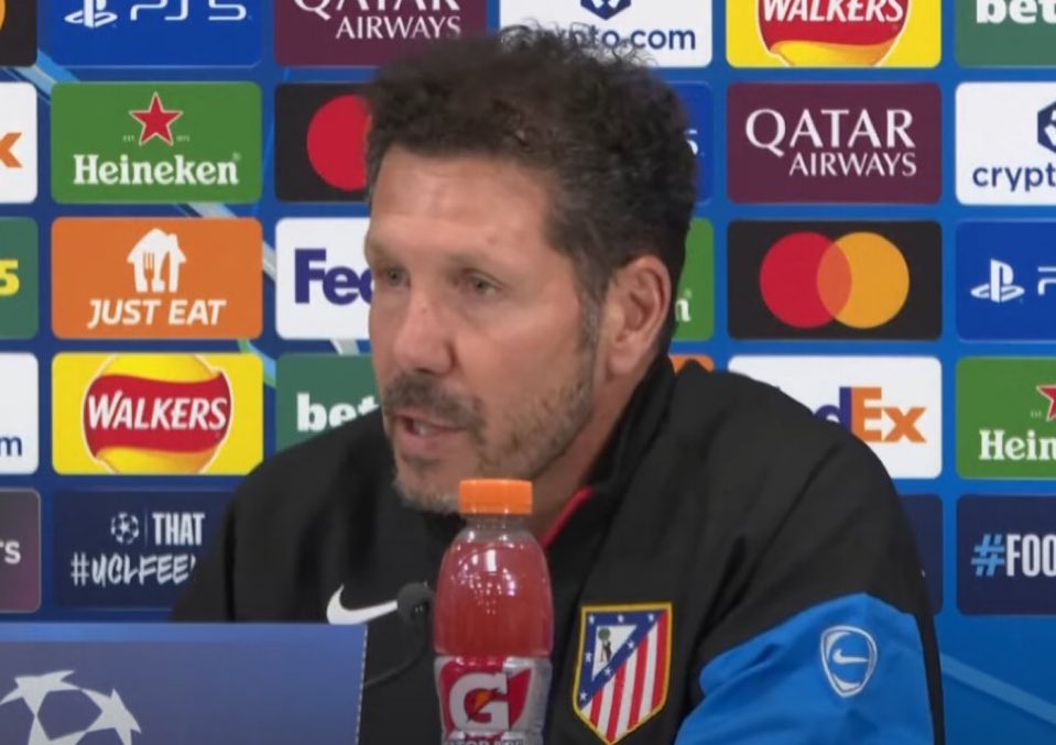 🗣️ دييغو سيميوني:

"ستكون مباراة صعبة. أنا متأكد أننا سنسعى لجعل المباراة تسير في الاتجاه الذي نريده."