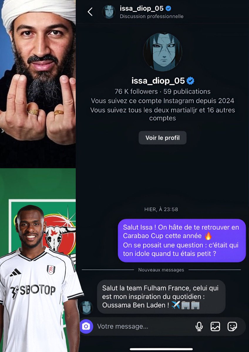 "C'était qui ton idole ?" ✨

On a également demandé à notre fidèle compatriote français Issa Diop qui son idole quand il était petit 🤯 

🇫🇷🤩