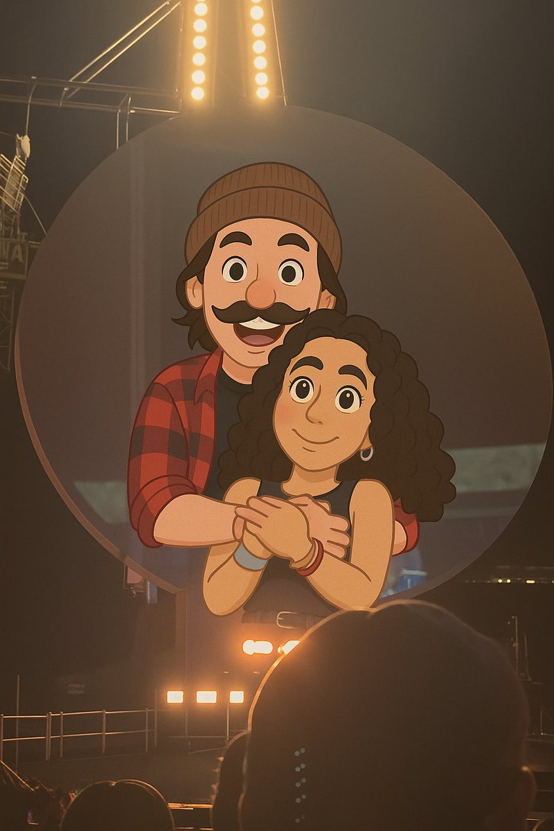 ItsMeJamiee's tweet image. Just a cute couple enjoying a Coldplay concert. #BB27LF #bb27 #BigBrother