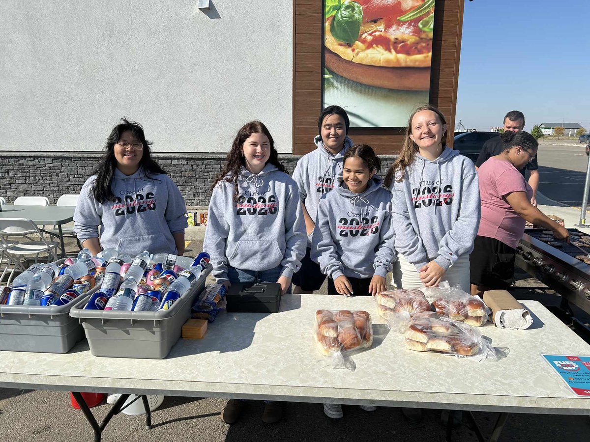 The Eston Class of 2026 and school staff are running the BBQ at the Eston Store for Fuel Good Day! 💙⛽ Get a burger and pop for $5 until 2pm today, all proceeds donated to the Eston School Breakfast Program! 🍔🔥
